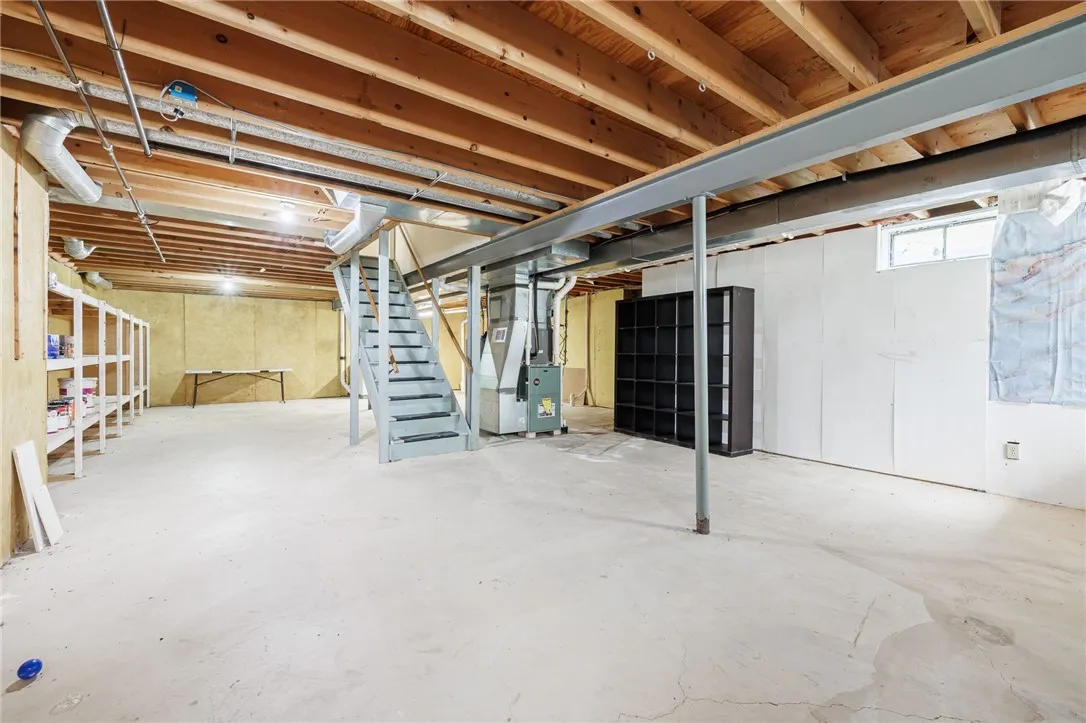 Full basement offers tons of storage!