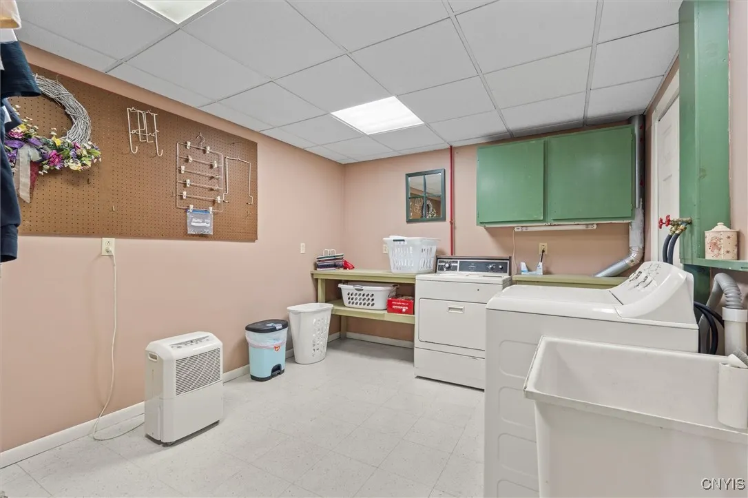 Huge lower level laundry room
