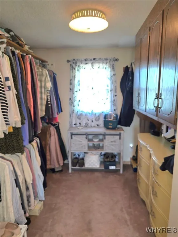 Huge walk in closet in primary bedroom!