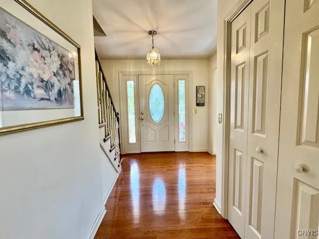 Foyer w/ double & single closets