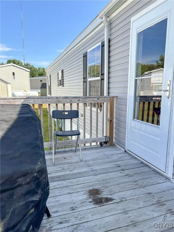 Front deck and door