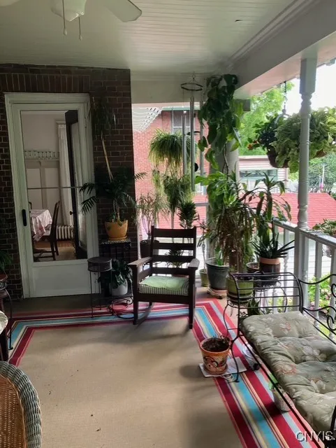 VIEW OF DINING ENTRACE TO PORCH