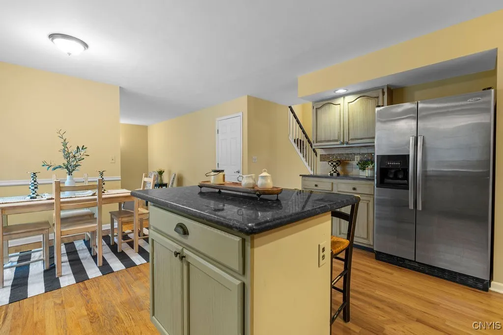The eat in kitchen completes the kitchen space