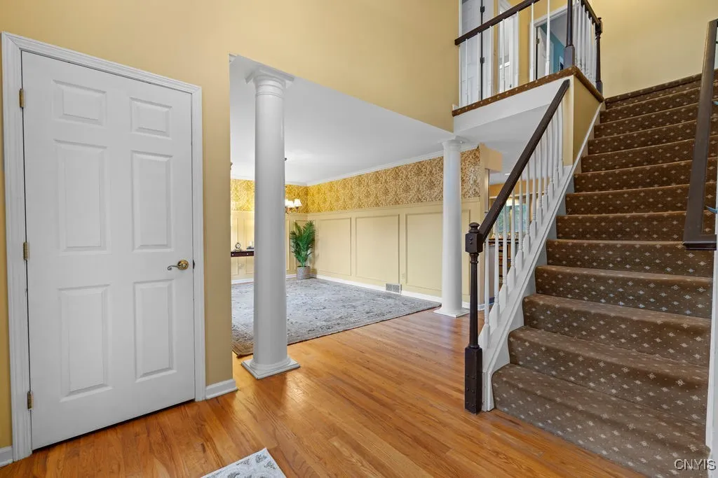 A large foyer is always a warm welcoming feature