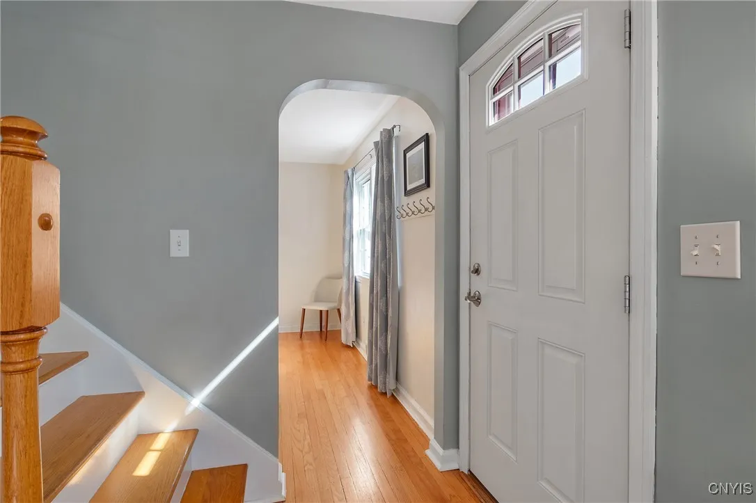 View from front door entry looking towards dining room