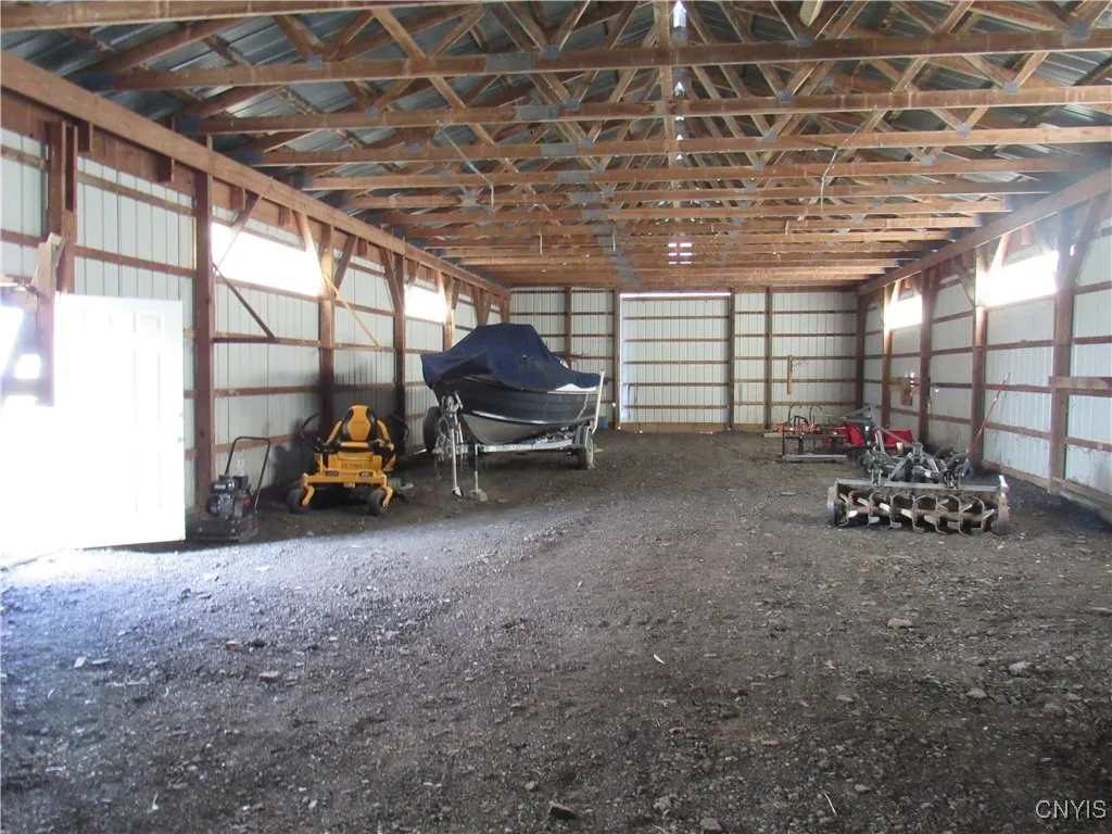Inside Pole Barn