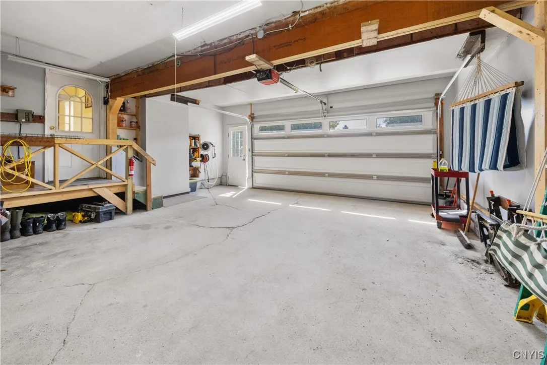 attached 2-stall garage