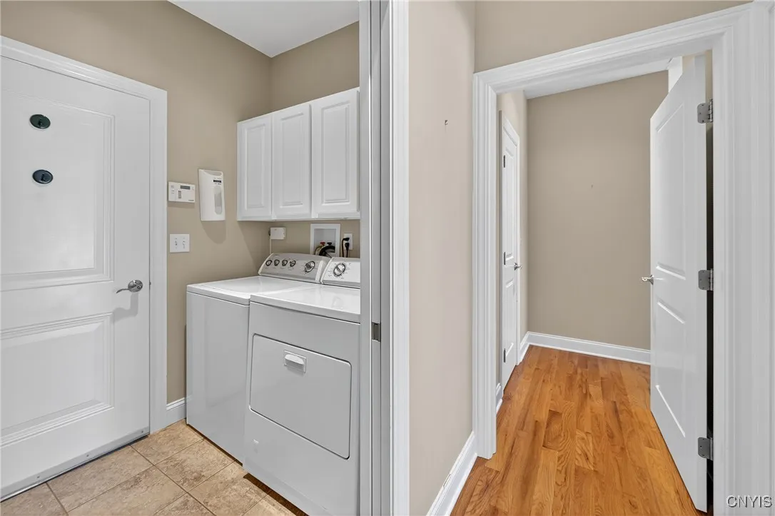 Washer and Dryer on the First Floor
