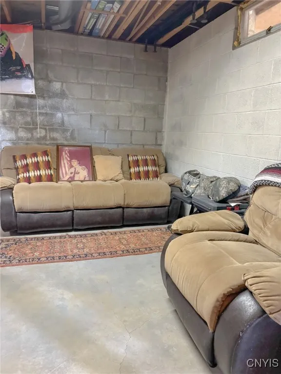 Basement sitting area