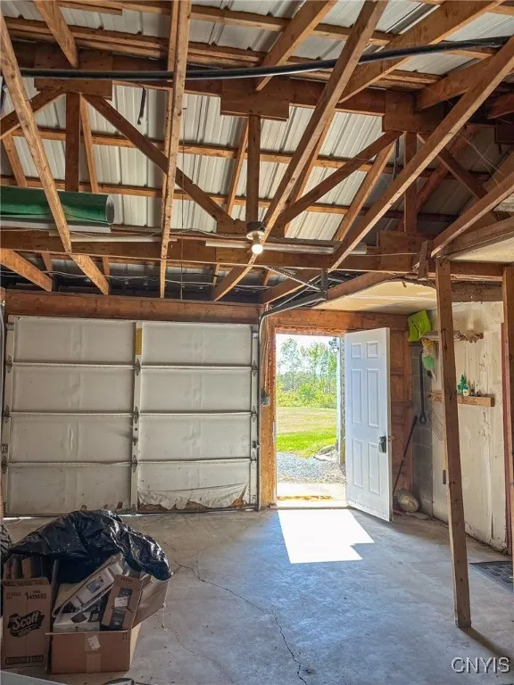 Attached garage entry