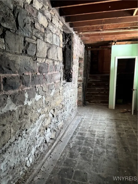 Basement hall to exit on Seymour St.
