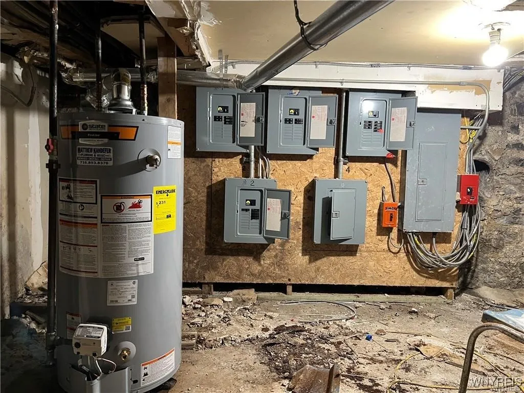 6 electric meters in the basement