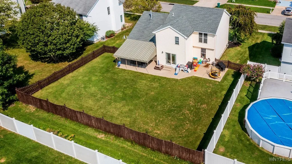 Large flat backyard!