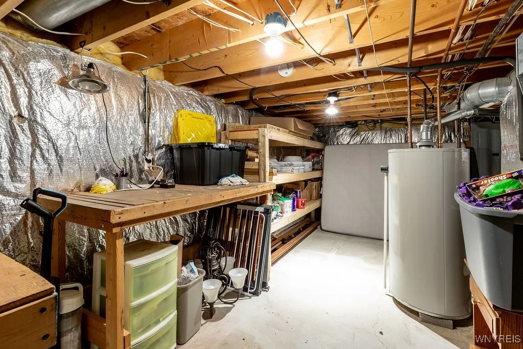 Utility area in basement