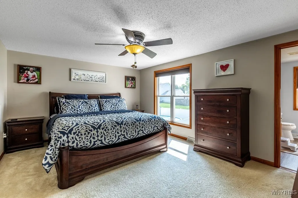 Spacious primary bedroom