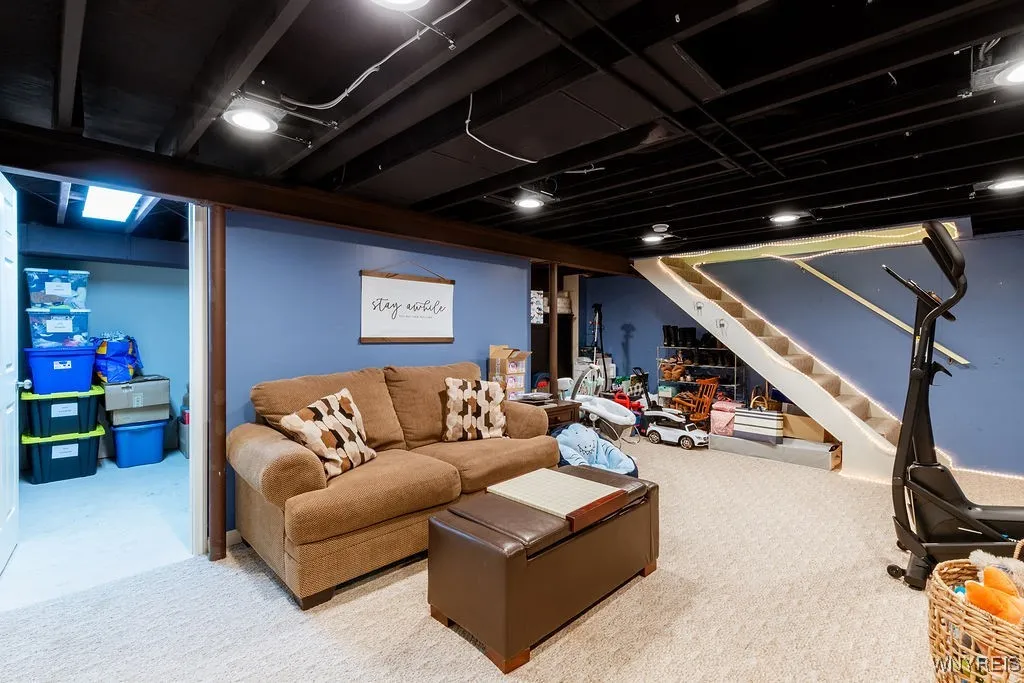 80% of the basement is finished