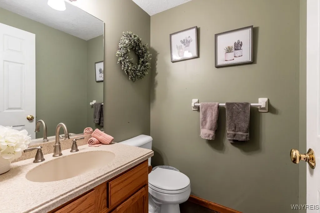 Half bath completes the 1st floor