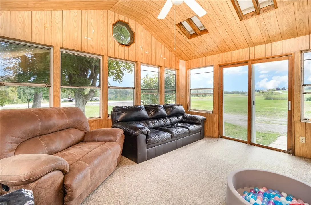 Terrific enclosed porch