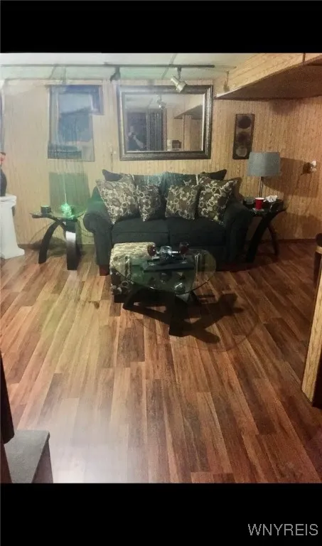 Partially finished basement