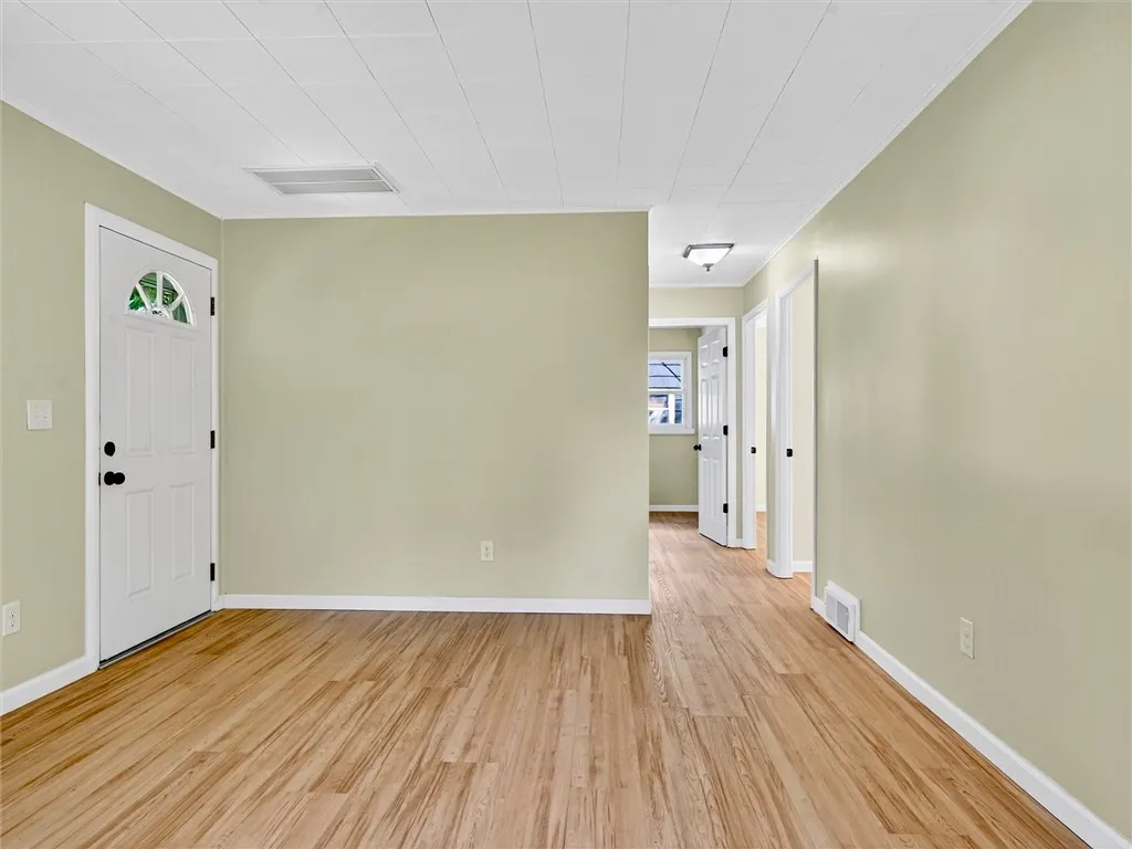 Living room and front door