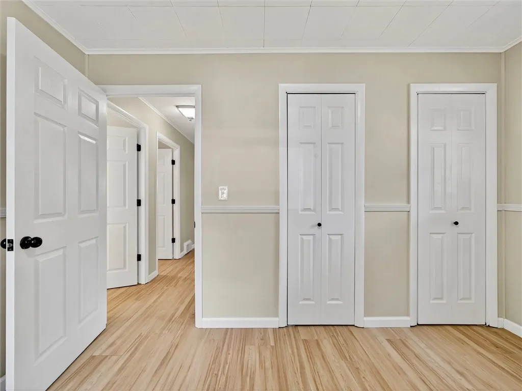 Primary bedroom with two closets