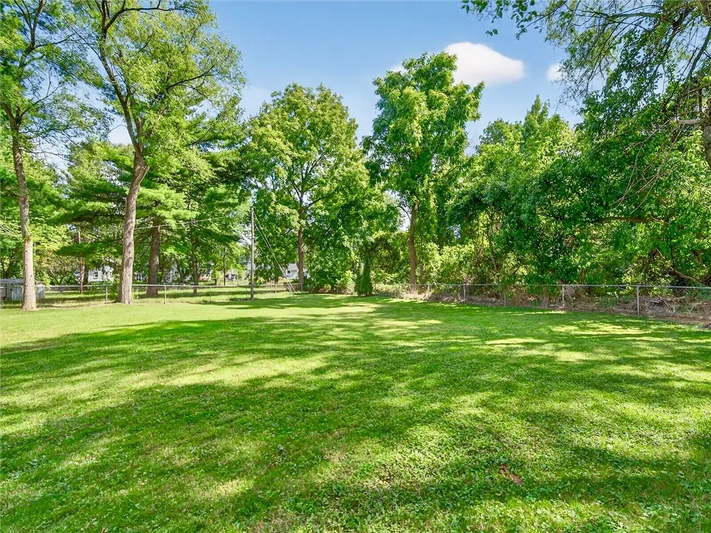 Fully fenced in back yard