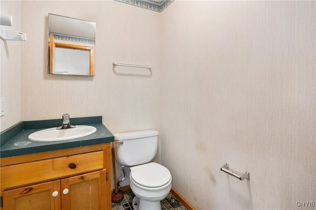 Basement half bath