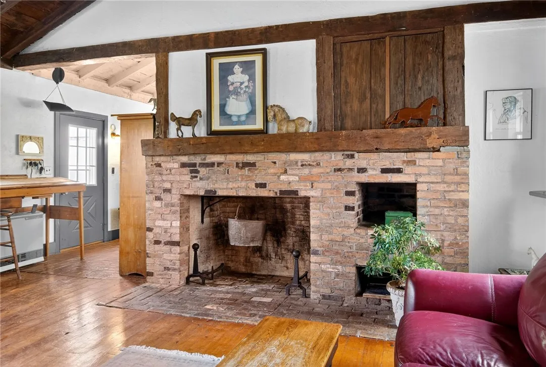 Large fireplace for those cold winter nights