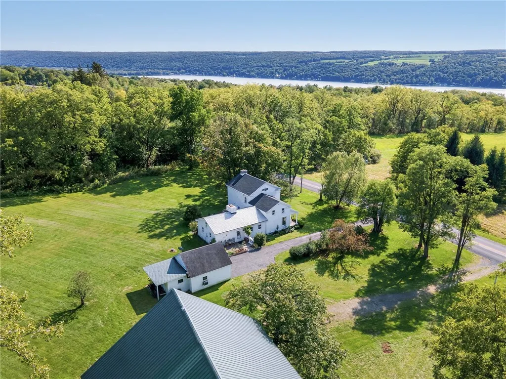 Just minutes from Owasco Lake  seasonal views of the lake from several spots