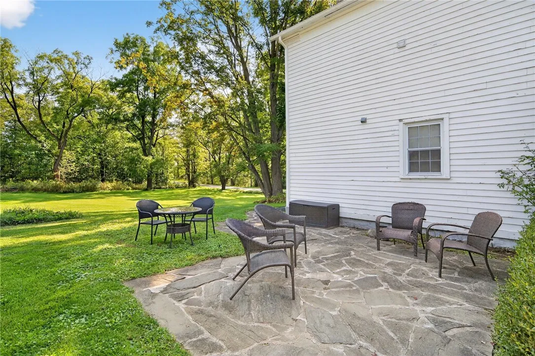 Private patio off kitchen