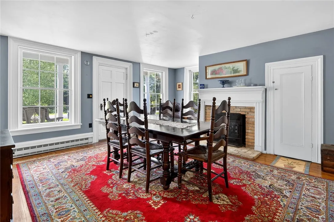 Dining room opens to the front porch