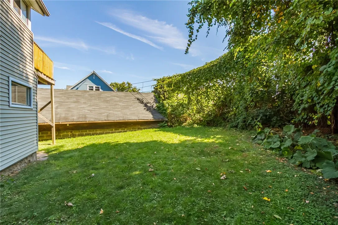 Partially Fenced Backyard