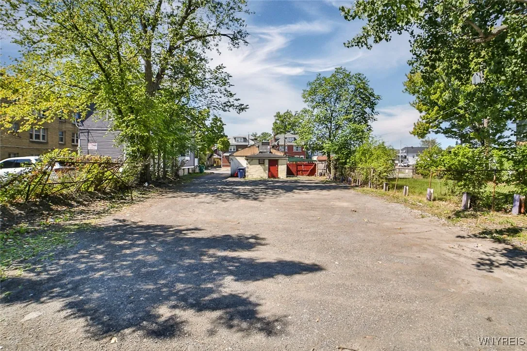 parking lot in rear