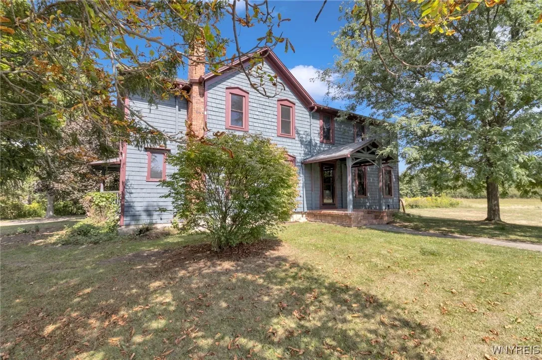 southern facing side of home