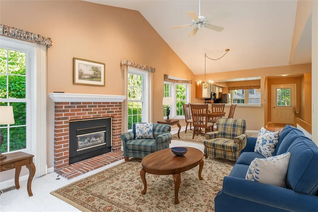 Great room with virtual staging