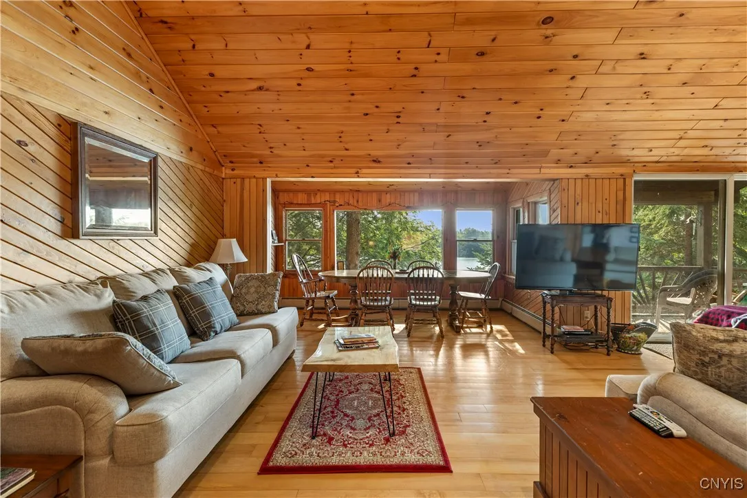 Living room and dining