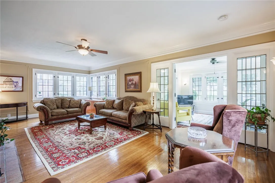 Access to the the bright and airy sunroom.