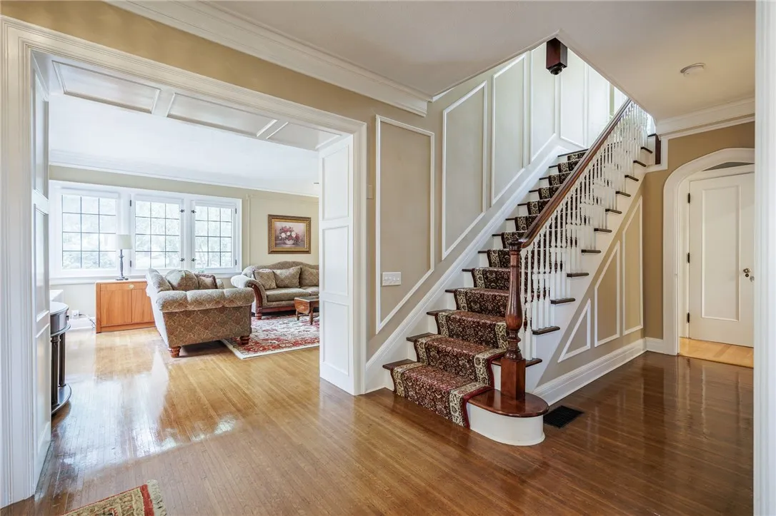 View of the grand staircase that flows all the way to the 3rd floor