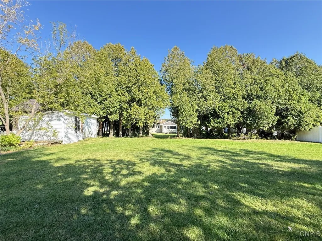 A cleared area awaits your imagination, perfect for a pool or outdoor entertaining.
