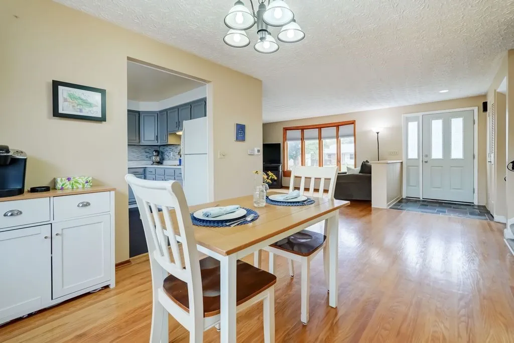 Reverse view towards the front of the home from the rear.\n