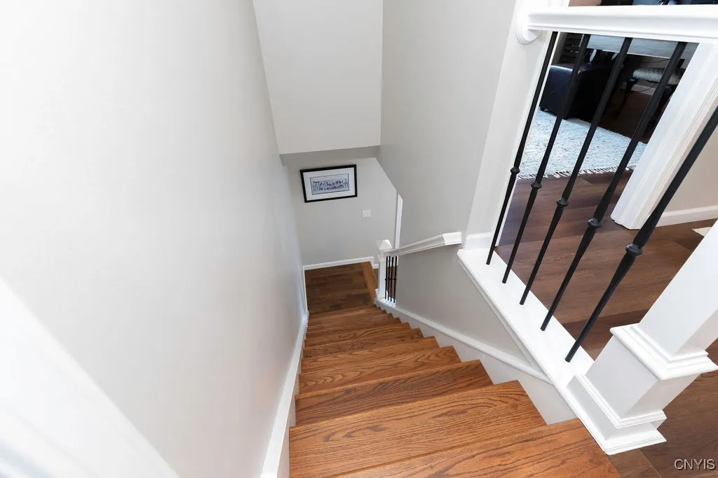Updated hardwood stairs