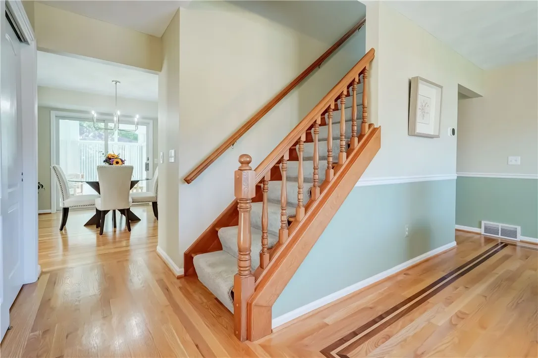 Straight ahead to the eat in kitchen.