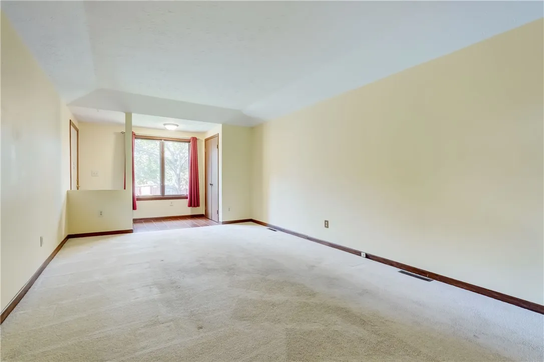 living room and entry hall