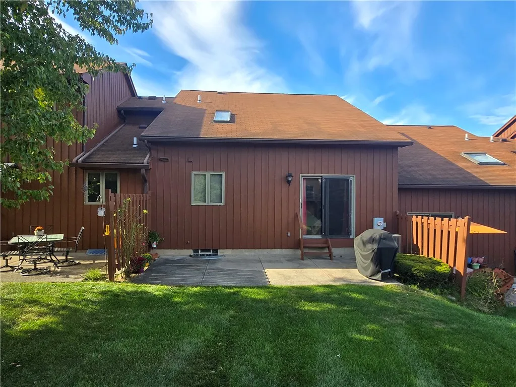 back of the house and patio