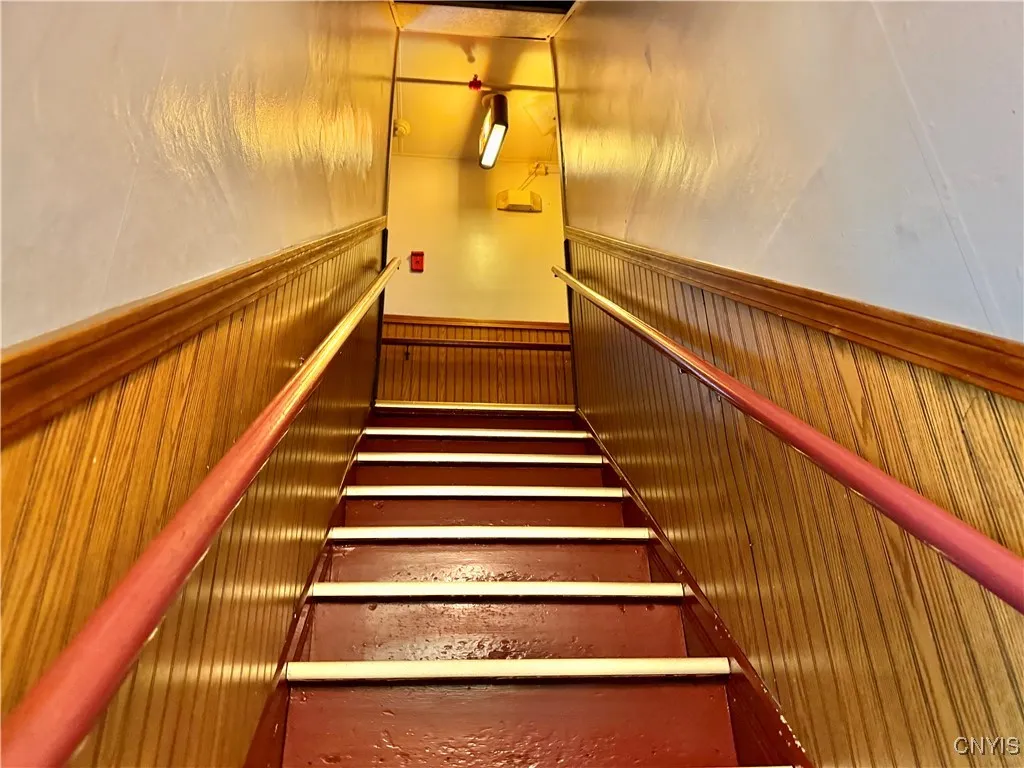 Back staircase to kitchen