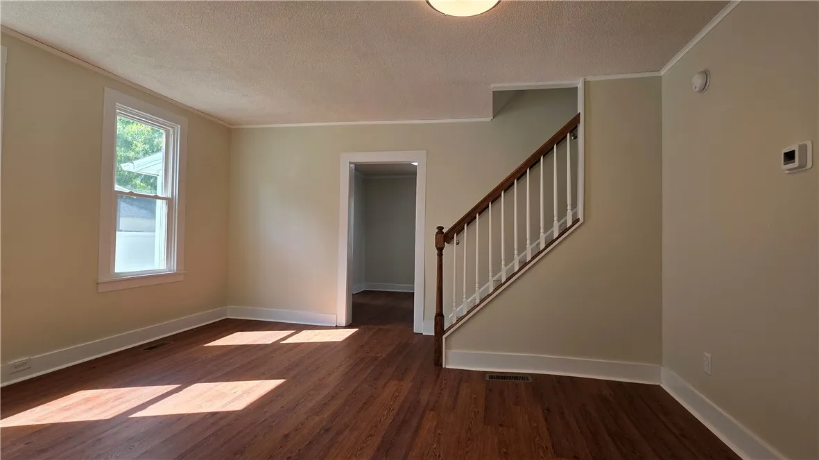 Living room from first-floor bedroom view