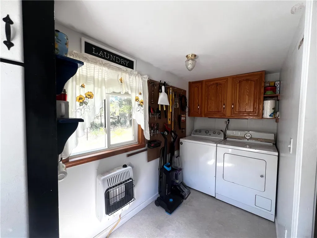 Laundry Room With Space Heater!!