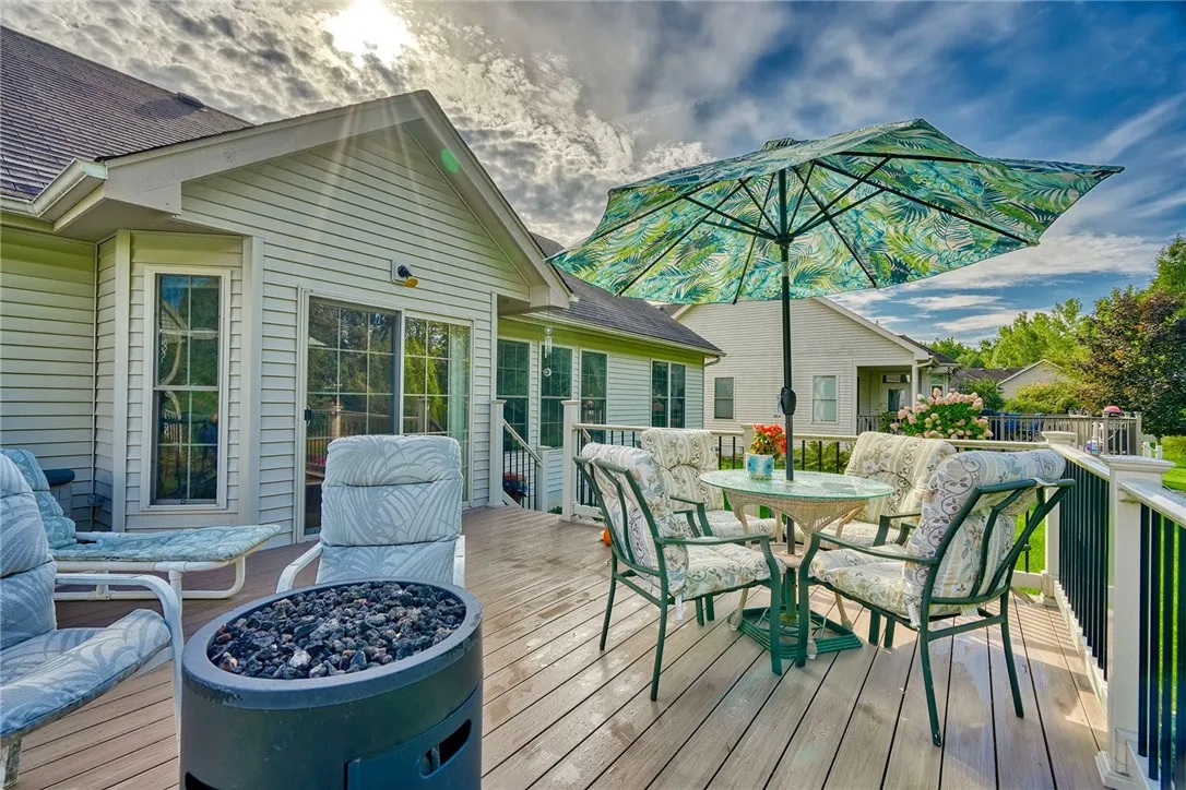 Large deck for outside enjoyment