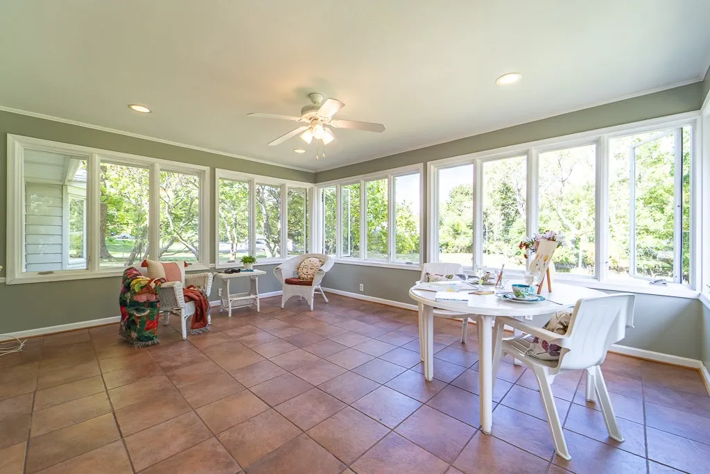 Imagine the wonderful family and friend gatherings in these two adjacent spaces!