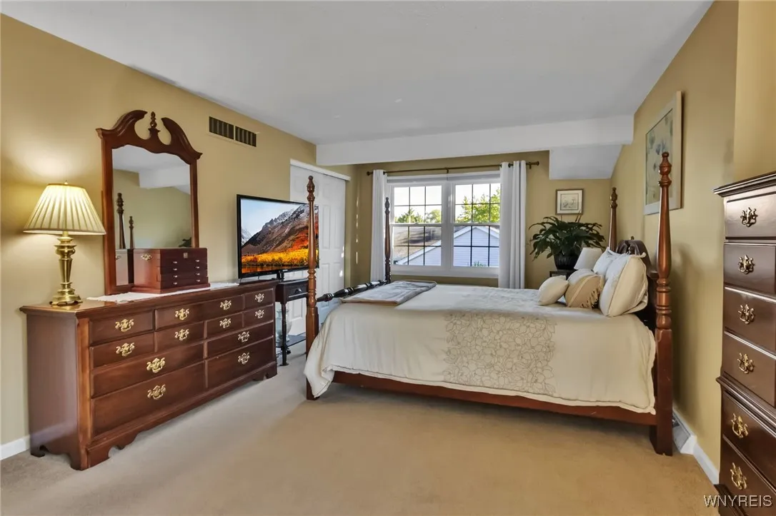 Primary bedroom with 2 large closets